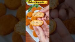 Chicken Nuggets Recipes 😋/Nuggets Recipe #Nuggets #food #easyrecipe #airfryer  #spicychickennuggets