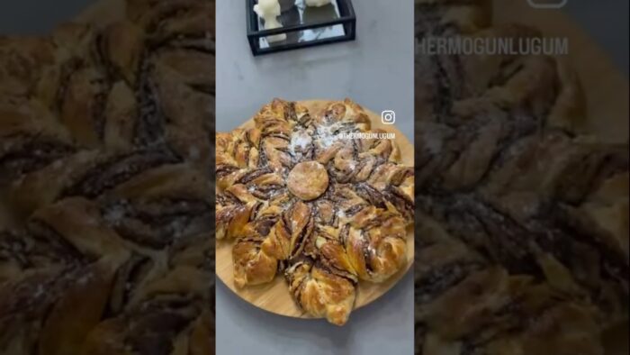 Çikolatalı çiçek çöreği #thermomix #food #tm7 #cookidoo #çörek