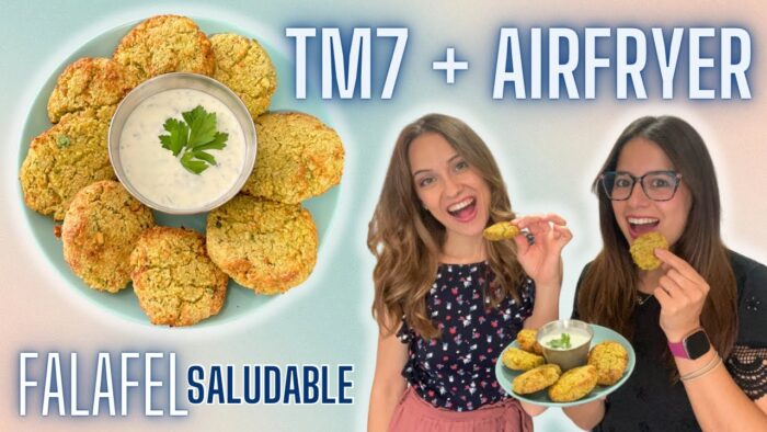 Cómo hacer FALAFEL de garbanzos SALUDABLE en freidora de aire y TM7