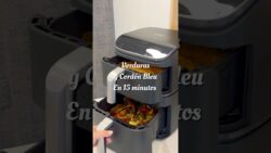 Cordon Bleu SALUDABLE + verduras irresistibles en 15 minutos #receta #freidoradeaire #verduras
