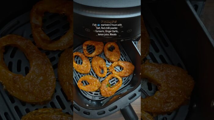 Crispy Fish Fry in Air Fryer 🐟🔥 | Crispy & Juicy | No Oil #shorts #food #airfryer #fishfry #viral