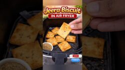 Crispy Jeera Biscuit In Air Fryer 😋 #viral #shorts #trending #biscuit #airfryer#jeerabiscuits #yt