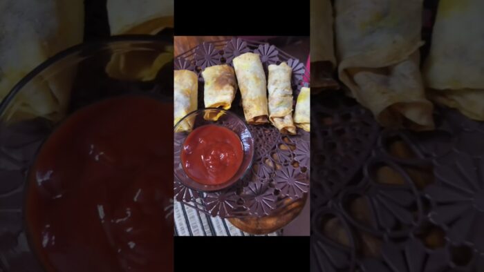 DAY – 5/100|Spring Roll Recipe|Easy snacks|#cookingshorts#foodshorts#easyrecipe#homemade#foodie