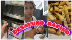 DESAYUNO facil en la FREIDORA para mis hijos  | PAPAS CRUJIENTES en Air Fryer #airfryer #freidora