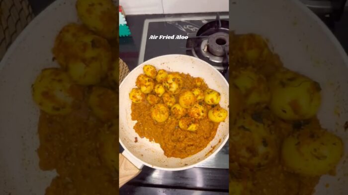 Delicious Dum Aloo Recipe With Crispy AirFryer Aloo! 🤤🔥