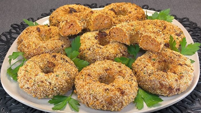 Donuts de Pollo Crujientes SIN FREÍR ¡La Receta Más VIRAL en Freidora de Aire!