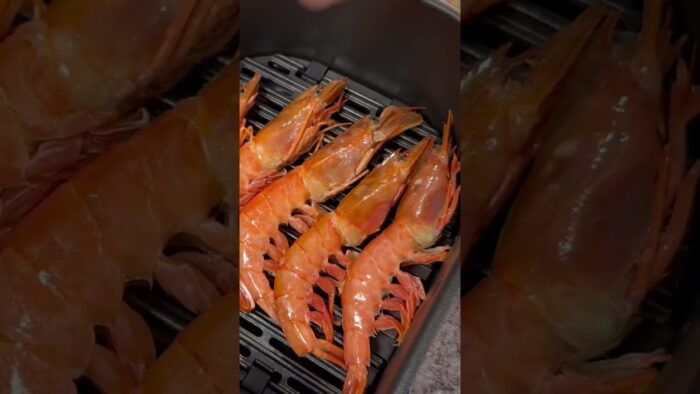 Gambones sin humo ni olores en Airfryer #airfryer #freidoradeaire #receta #moulinex
