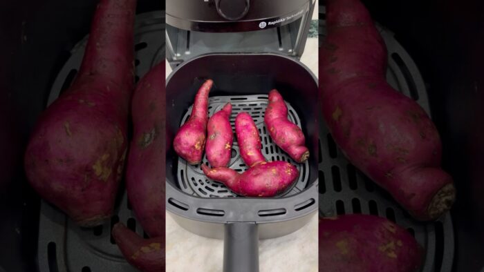 Healthy Sweet Potato Fries Without Oil | Air Fryer Recipe #shorts #food #ytstudioes #recipe #viral