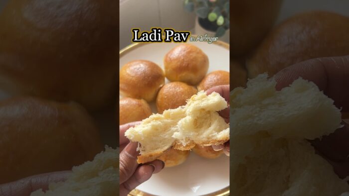 Homemade Softest Ladi Pav In Airfryer🔥🍞 | Bakery Style Pav Recipe #ladipav #pavrecipe #food