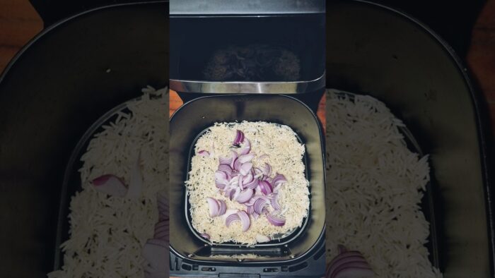 I Made Broccoli Pulao In An Air Fryer #shorts #shortsvideo #reels #recipe #cooking #healthyfood