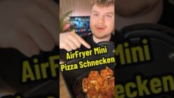 In 10 Minuten fertig: Airfryer Pizza-Schnecken 🤤🔥#rezept #airfryer #kochen #food #essen