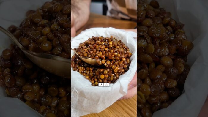 LENTEJAS CRUJIENTES EN AIRFRYER 🔥🤤 #snacksaludable #protein #airfryer #comidareal #recetasaludable