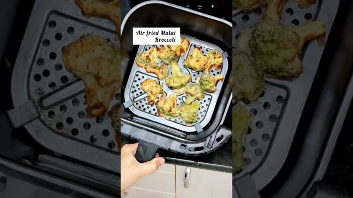 Malai Broccoli In Airfryer l #airfryer #airfryerrecipes #broccoli #youtubeshorts #viralshort