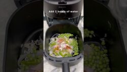 Matar pulao in air fryer #shorts #ytstudioes #trending #recipe #cooking #airfryer