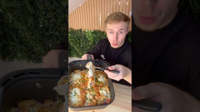 Nudelauflauf Rezept aus dem Airfryer!😍 wie von Montanablack! #airfryer #rezepte
