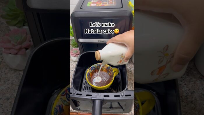 Nutella Mug Cake In an Airfryer – Less Ingredients and Simple Steps #viralshorts #Shorts #cake #food
