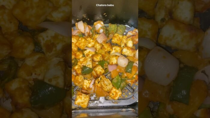 Paneer Tikka Recipe in Air fryer 😋 #paneertikka #shorts #recipe