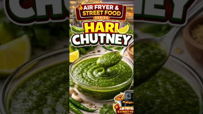 Perfect Hari Chutney at Home 😍 | Street Food Taste | Air Fryer Series