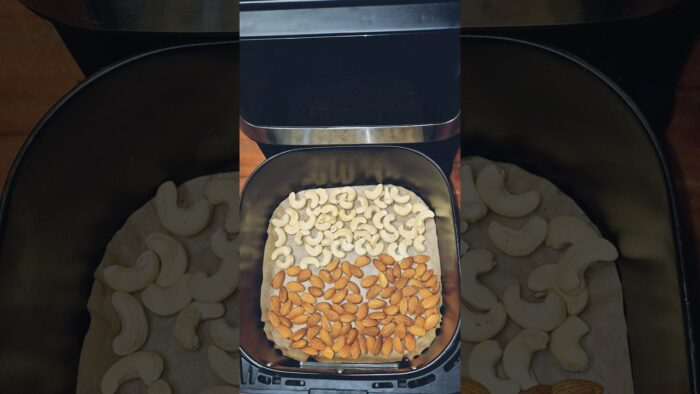 Peri Peri Masala Roasted Nuts in Airfryer #roastednuts #nuts #shorts #reels #recipe #roasted #food