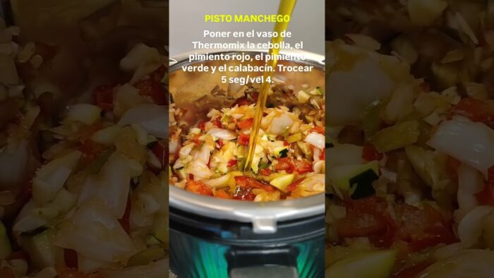 🥘✨ “Pisto manchego fácil y rápido en Thermomix” #PistoManchego  #ComidaEspañola #thermomix