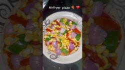 Pizza in airfryer #food #cooking #airfryerfood
