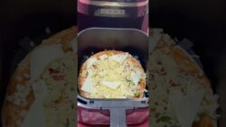 Pizza🍕in AirFryer~Cheesiest😋Heavenly Delicious🤤 #shorts #pizza #spicyfood #shortsfeed #airfryer