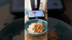 Pollo Thai en salsa de cacahuate y arroz con coco en #thermomix #thermoniquex
