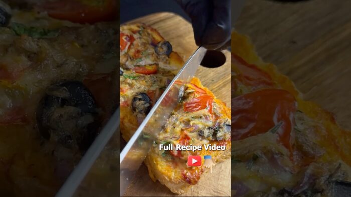 Pour Eggs on Bread and Air Fry😮😋 #cooking #recipe #easyrecipe #food