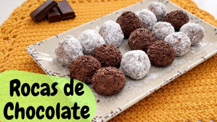 🍫ROCAS DE CHOCOLATE con Almendra y Avellana en Thermomix.  Postre Casero ¡Le encantarán a tus niños!