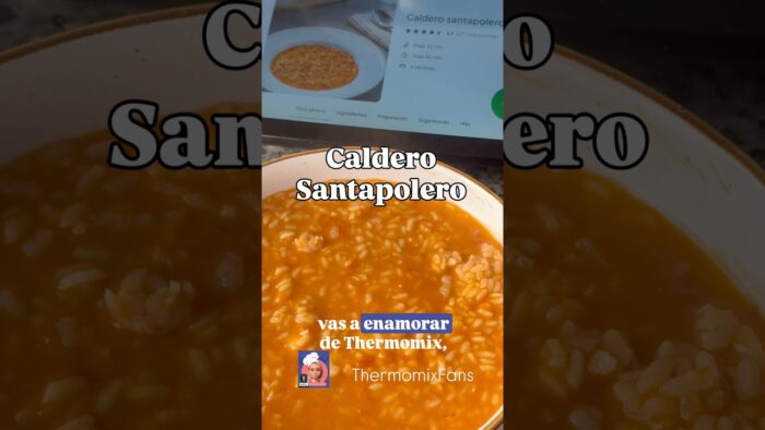 Receta de arroz, caldero santapolero, con Thermomix. Muy fácil y exquisito.
