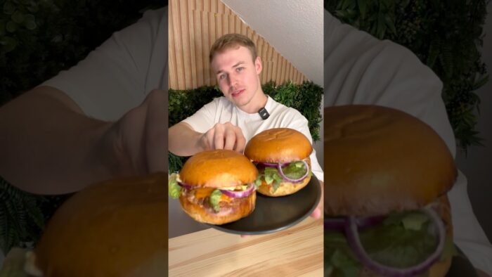 Schnelles Cheeseburger Rezept aus dem Airfryer!😍 #rezept #airfryer