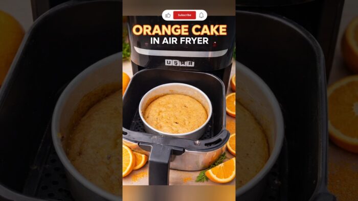 Soft Orange Cake In Air Fryer 🤤🍽️ #viral #trending #airfryerrecipes #short #ytviral #airfryer #cake