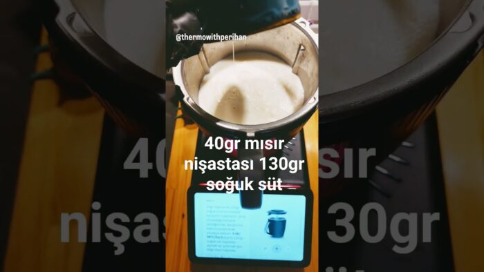 THERMOMİXTM7 İLE TARİF YARIŞMASI 1.Sİ SÜTLAÇ TARİFİMİN YAPILIŞI.#thermomix #sütlaçtarifi #evyapımı