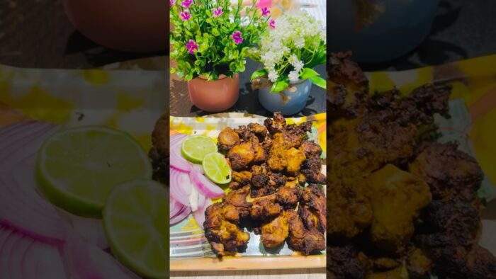 Tandoori Chicken Recipe In Air Fryer 😋#trending #shorts #viral ##chicken #ytshorts #food #recipe