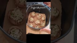 Tasty Stuffed Mushroom 🍄 🍄 🍄 With Cheese Recipe In Air Fryer .
