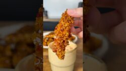 Tenders de poulet à l’air fryer #recette #recetterapide #recettefacile #airfryer