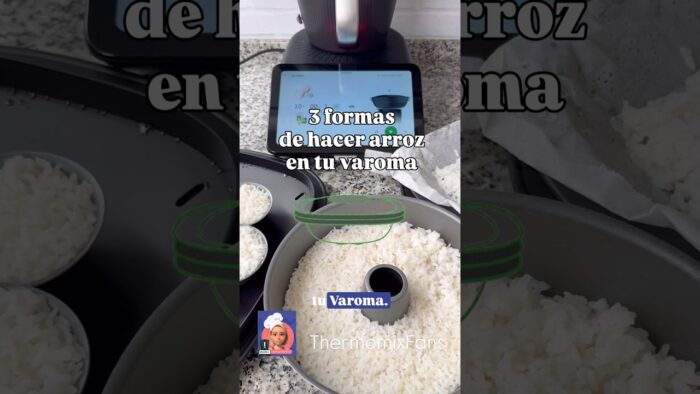 Tres formas de cocinar arroz en el varoma de tu Thermomix
