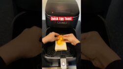 😋 Yummy Egg Toast In Air Fryer 🤗 #shorts #airfryer #recipe #healthy #trending #youtubeshorts