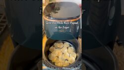 Zero Oil Mini Rice Papad Recipe in Air Fryer#viral #food#papad #shorts #recipe #streetfood #airfryer