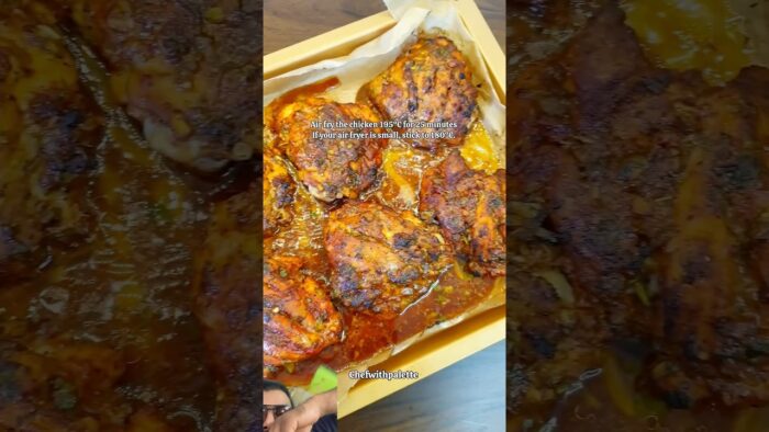 #cooking #tandoorichickeninairfryer #recipe #airfryer #easyrecipe #chickenrecipes #chicken