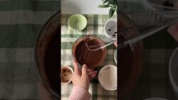 one-bowl air fryer brownie #baking #recipe