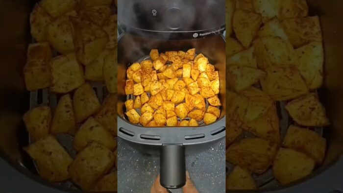 roasted potato in air fryer | #viral #airfryer #potato #shorts #ytshorts #recipe
