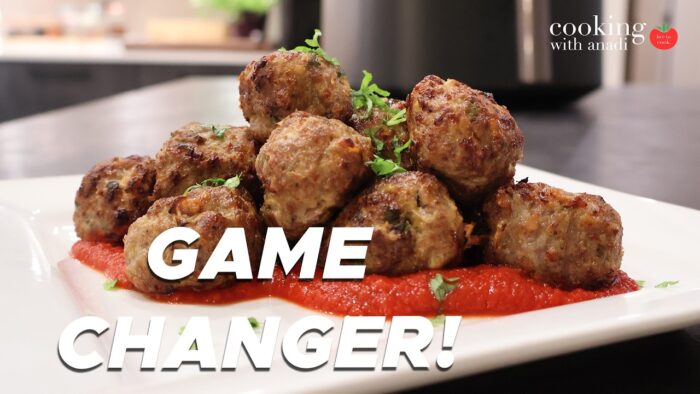 ¡Estas albóndigas de freidora de aire ricas en proteínas cambiaron el juego!