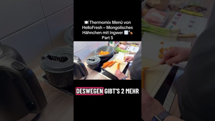 🍽️ Thermomix Menü von HelloFresh – Mongolisches Hähnchen mit Ingwer 👨‍👩‍👧‍👦🍗 Part 5