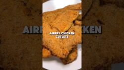 AIRFRY Chicken Cutlets! #food #recipe #chickencutlets #chicken