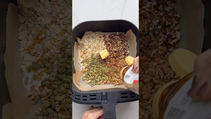 Air Fryer Granola in 15 minutes | FeelGoodFoodie