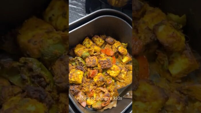 Air Fryer Paneer Tikka | #shorts #airfryerrecipes #momofhungrykids