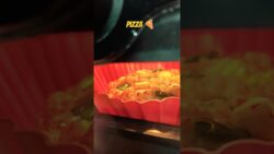 Air Fryer Pizza in 5 Minutes 🍕🔥 | Super Crispy & Cheesy 🍕✨ #shorts #pizza #viralvideo #trending
