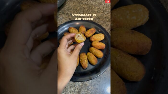 Air Fryer Unnakkaya 🍌✨🤤 Crispy & Healthy #AirFryer #KeralaSnack #shortfeed  #EveningSnack #Shorts