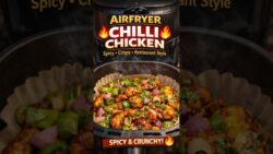 Airfryer ChilliChicken Recipe 13🔥 Crispy, Spicy #airfryer #chicken  #Shorts #food #cooking #recipe